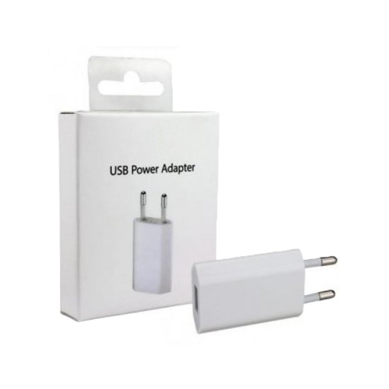 Adaptador de Power USB para iPhone e Android 5W Branco